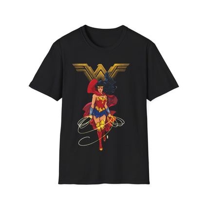 Wonder Woman Graphic Tee, Superhero T-Shirt, Comic Book Fan Gift, Justice League Shirt, DC Comics Apparel, Female Power Top