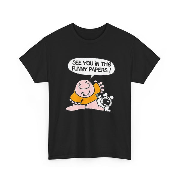 Ziggy Cartoon Unisex Tee, Comic Strip Graphic Shirt, Funny Pages Nostalgia Top, Gift for Cartoon Lovers, Comic Character Tshirt, Newspaper