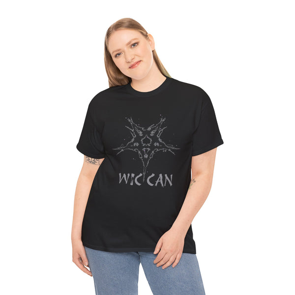 Wiccan Pentagram Black T-Shirt, Pagan Clothing, Occult Tee, Witchcraft Shirt, Gothic Fashion