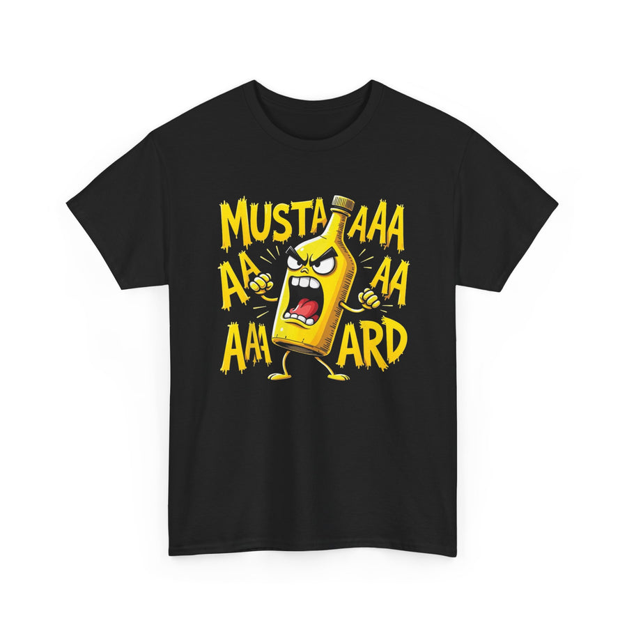 Funny Mustard Cartoon Unisex T-Shirt, Humor Tee, Gift for Foodies, BBQ Shirt, Quirky Graphic Tee, Casual Wear