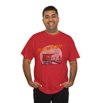 Vintage Baywatch T-Shirt, Retro 90s Lifeguard Sunset Graphic, Oversized Boxy Fit Cotton Tee, Sun-Bleached Aesthetic Streetwear