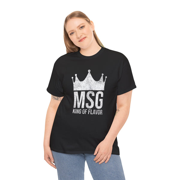 MSG King of Flavor Unisex Tee, Foodie T-Shirt, Unique Seasoning Shirt, Retro Cooking Top, Culinary Chef Gift