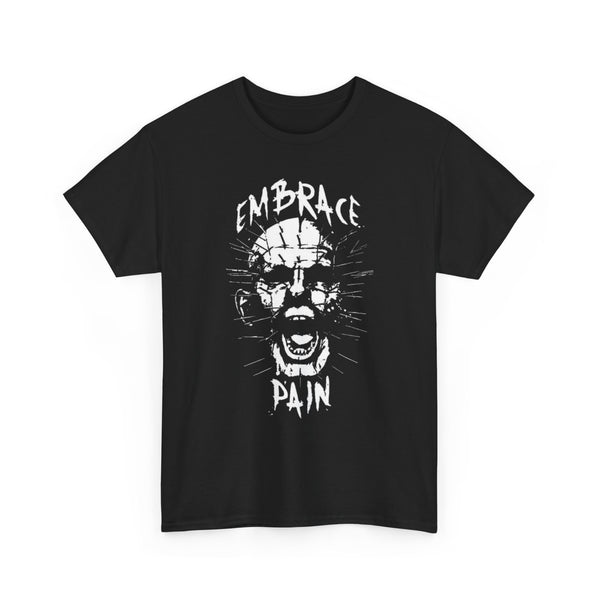 Unisex Tee Shirt Embrace Pain Pinhead, Heavy Cotton Tshirt Horror Fan Gift, Gothic Graphic Tee, Halloween Shirt, Alternative Clothing