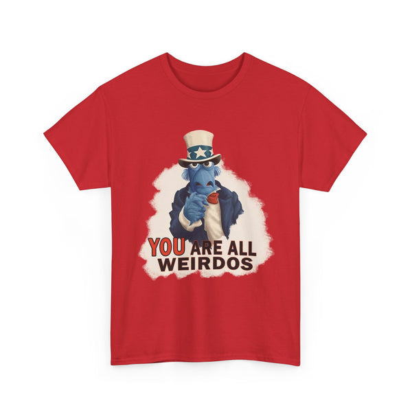 Uncle Sam the Eagle Muppet Weirdo Tee Shirt, Patriotic Graphic Tee, American Flag Shirt, Fourth of July Shirt, Independence Day Gift, Funny