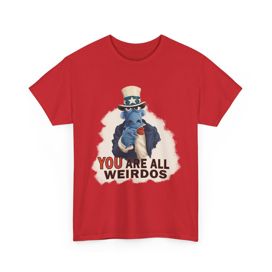 Uncle Sam the Eagle Muppet Weirdo Tee Shirt, Patriotic Graphic Tee, American Flag Shirt, Fourth of July Shirt, Independence Day Gift, Funny