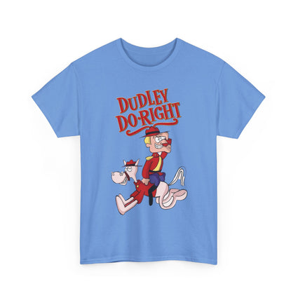 Dudley Do-Right Funny Tee, Cartoon Character T-Shirt, Graphic Tee Shirt, Retro Cartoon Tee, Vintage TV Show Shirt