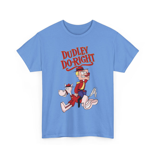 Dudley Do-Right Funny Tee, Cartoon Character T-Shirt, Graphic Tee Shirt, Retro Cartoon Tee, Vintage TV Show Shirt
