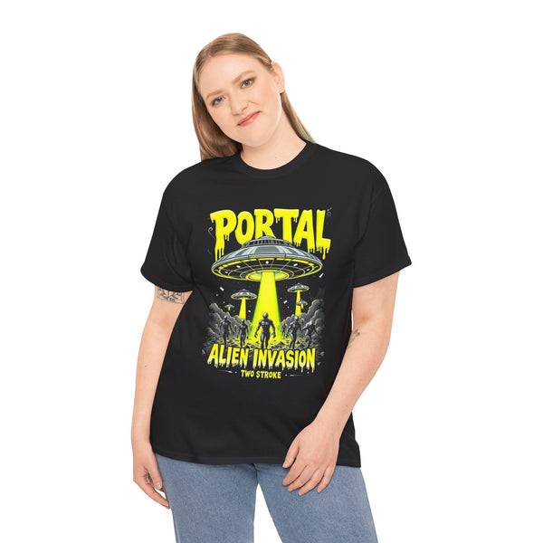 Portal Alien Invasion T-Shirt | Sci-Fi Alien Portal Graphic Tee