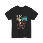 Wile E Coyote Genius at Work Tee, Looney Tunes Shirt, Funny Cartoon Tee, Acme Co, Cartoon Character Shirt