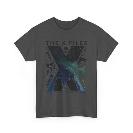 X-Files Tee, Sci-Fi Fan Gift, Mulder and Scully Shirt, UFO Conspiracy Theory Top, Pop Culture T-Shirt, Unisex Cotton Tee