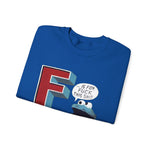 Cookie Monster Letter F for F*ck This Sh*t Sweatshirt, Funny Jumper, Novelty Sweater, Statement Pullover