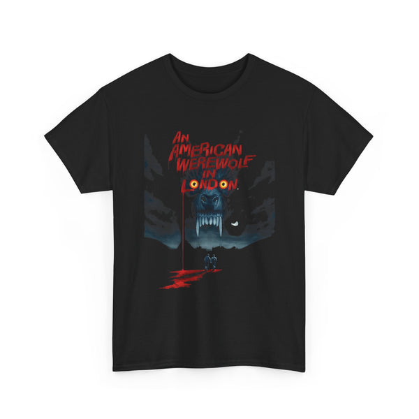 American Werewolf in London Tee, Classic Film Shirt, Unisex Cotton Top, Vintage Horror Tee, Horror Movie T-Shirt