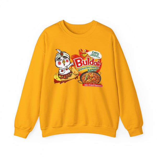 Buldak Spicy Curry Ramen Sweatshirt, Korean Food Lover Gift, Comfortable Crewneck Jumper, Ramen Noodles Apparel, Foodie Fashion, Korean