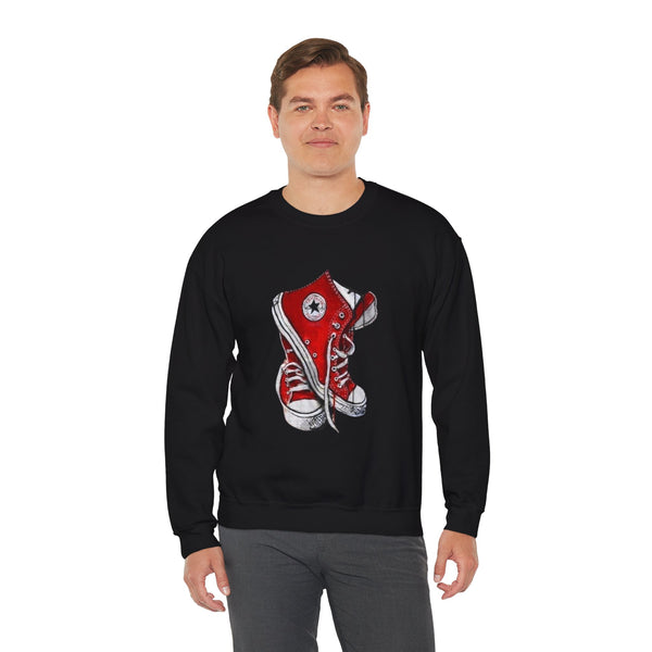 Vintage Converse Heavy Blend Crewneck Sweatshirt, Retro Sneaker Lover Gift, Classic Shoe Apparel, Unisex Grunge Jumper, Urban Streetwear Top
