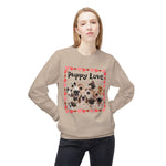 Puppy Love Sweatshirt, Dog Mom Gift, Dog Lover Apparel, Cozy Animal Print Jumper, Cute Pet Owner Pullover