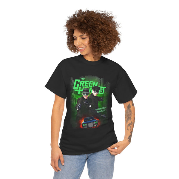 Vintage Green Hornet Unisex Heavy Cotton Tee, Classic TV Series Shirt, Retro Graphic T-Shirt, Pop Culture Fan Gift, Blackoutfit Costume