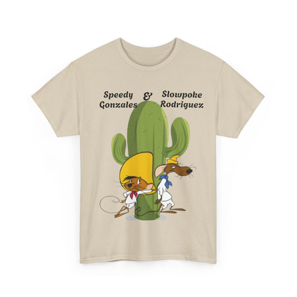 Speedy Gonzales & Slowpoke Rodriguez Tee, Cartoon Shirt, Gift for Friends