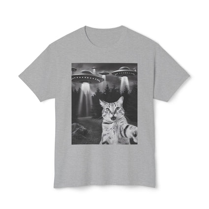 T-Shirt Selfie UFO Cat Design Funny Unisex