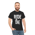 Ride or Die Unisex Heavy Cotton Tee, Perfect Gift for Bikers, Casual Wear, Friendship Day, Graphic Tee, Comfortable Style