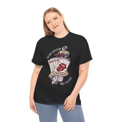 Rocking Roll Poker Cards Unisex Tee, Gambling T-Shirt, Casino Shirt, Card Player Gift, Music Lover Apparel