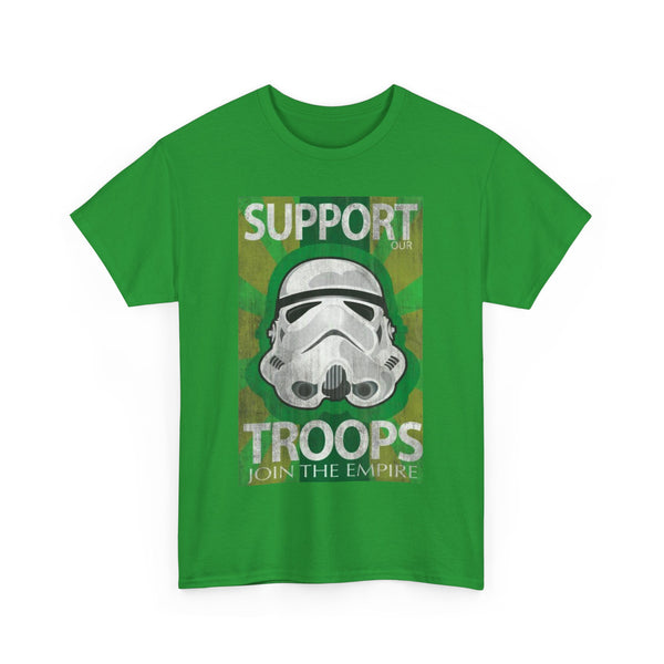 Support Our Troops Unisex Tee, Vintage Stormtrooper Shirt, Sci-Fi Fan Gift, Military Support Shirt, Star Wars Inspired Apparel