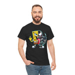 Sponge-Venom Graphic Tee, Cool Graphic T-Shirt, Unisex Cotton Tee, Cartoon Mashup Shirt, Fun Gift for Teens, Unique Apparel