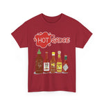 Sassy Hot Sauce Unisex Heavy Cotton Tee, Funny Foodie Gift, Spicy Lover Shirt, Casual Wear, Kitchen Vibes, Gift for Chefs