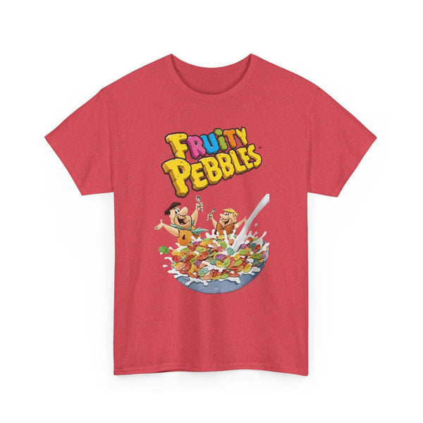 Fruit Pebbles Tee, Cereal Lovers Shirt, Breakfast Graphic T-Shirt, Foodie Gift, Unisex Cotton Top, Colorful Tee, Fun Tee for Brunch
