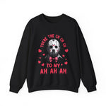 Unisex Sweatshirt - Friday the 13th Jason Valentine Ch-Ch-Ch Ah-Ah-Ah, Horror Movie Fan Gift Top, Halloween Shirt, Funny Graphic Jumper,