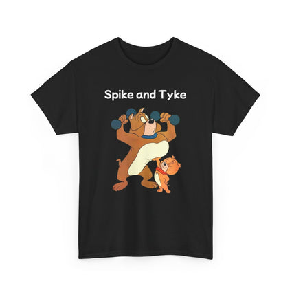 Spike and Tyke Tee, Cartoon Dog Shirt, Funny Animal Graphic T-Shirt, Unisex Cotton Top, Dog Lover Gift, Cute Puppy Apparel