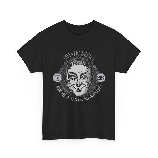 Mystic Seer T-Shirt, Fortune Teller Shirt, Boho Crystal Ball Tee, Tarot Card Reader Top, Occult Mystic Shirt
