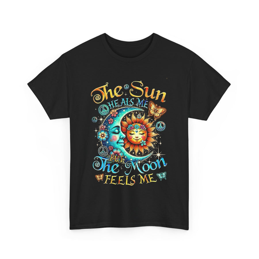 Celestial Vibes T-Shirt, Healing Sun and Moon Tee, Lunar Phases Shirt, Night Sky Top, Empowering Unisex Cotton Tee