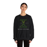 Alien Conspiracy Unisex Sweatshirt, X-Files Truth is Out There Top, Sci-Fi Crewneck Jumper, Paranormal Sweater, UFO Lover Gift