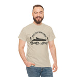 Prestige Worldwide 'Boats & Hoes' Unisex Heavy Cotton Tee, Funny Graphic Shirt, Beachwear, Gift for Him, Summer Casual Wear