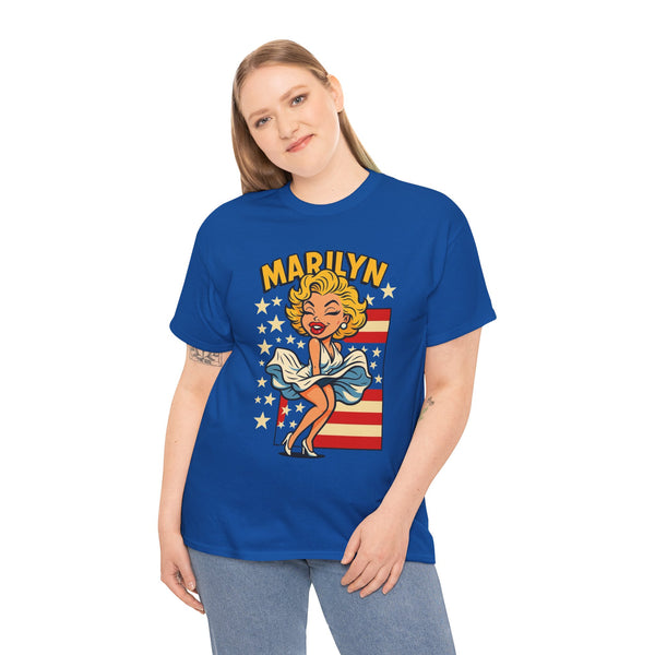 Marilyn Vintage Tee, Retro Style T-Shirt, Americana Shirt, Pop Culture Apparel, Gift for Fans, Unisex Casual Wear