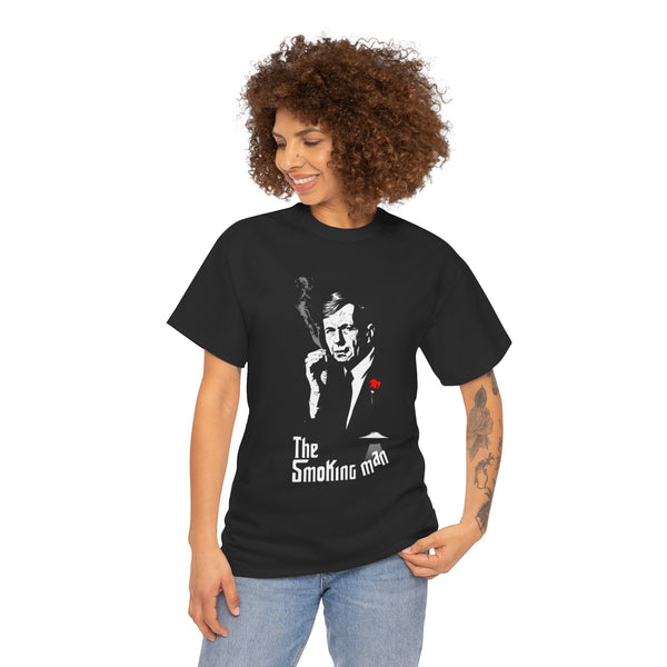 X-Files Smoking Man Tee, Unisex Shirt, Mulder and Scully Fan Gift, Sci-Fi TV Merch, Conspiracy Theory Top