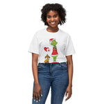 Christmas Grinch with Max and Growing Heart T-shirt