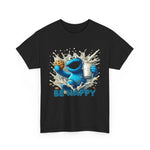 Cookie Monster Be Happy T-Shirt, Funny Graphic Tee, Men's Women's Unisex Shirt, Gift for Cookie Lover, Cute Monster Apparel