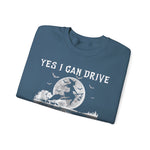 Witch Crewneck Sweatshirt - Yes I Can Drive a Stick