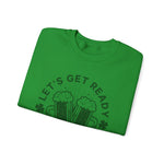 St Patricks day Lets get ready to stumble Sweatshirt, Funny Irish Gift, Unisex Hoodie, Shamrock Clover Jumper, St Paddys Day Apparel