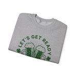 St Patricks day Lets get ready to stumble Sweatshirt, Funny Irish Gift, Unisex Hoodie, Shamrock Clover Jumper, St Paddys Day Apparel