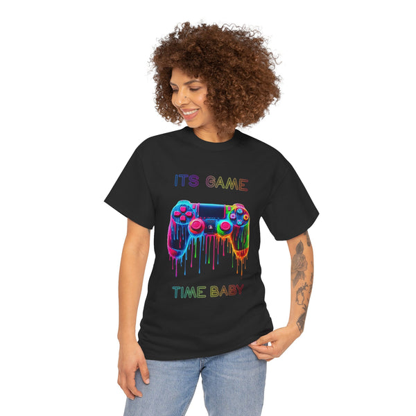 Gaming Vibes Unisex Heavy Cotton Tee | Retro Gamer Shirt | Perfect for Birthdays, Game Nights, Casual Wear, Gifts, or Gaming Events