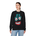 Quirky Monster Eyes Sweatshirt, Fun Graphic To[, Casual Wear, Gift for Friends, Halloween Shirt, Graphic Sweatshirt