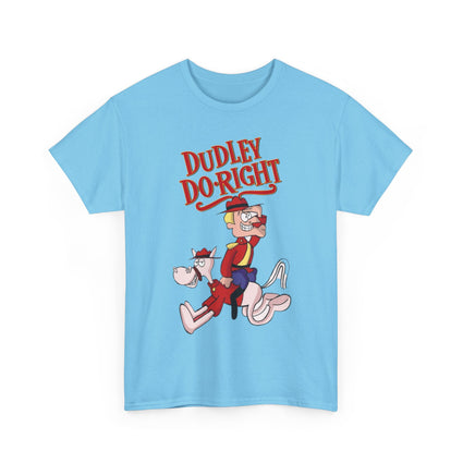 Dudley Do-Right Funny Tee, Cartoon Character T-Shirt, Graphic Tee Shirt, Retro Cartoon Tee, Vintage TV Show Shirt