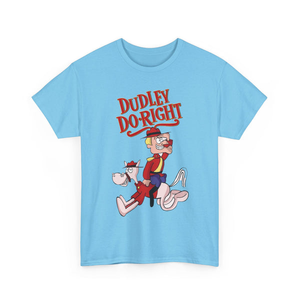 Dudley Do-Right Funny Tee, Cartoon Character T-Shirt, Graphic Tee Shirt, Retro Cartoon Tee, Vintage TV Show Shirt