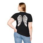 Angel Wings on the Back T-Shirt, Cherub Tee, Heavenly Shirt, Softstyle Angel Top, Celestial Apparel