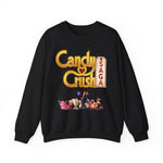 Candy Crush Front and Back Design Sweatshirt, Colorful Jumper, Fun Pullover, Sweet Treat Apparel, Cozy Top