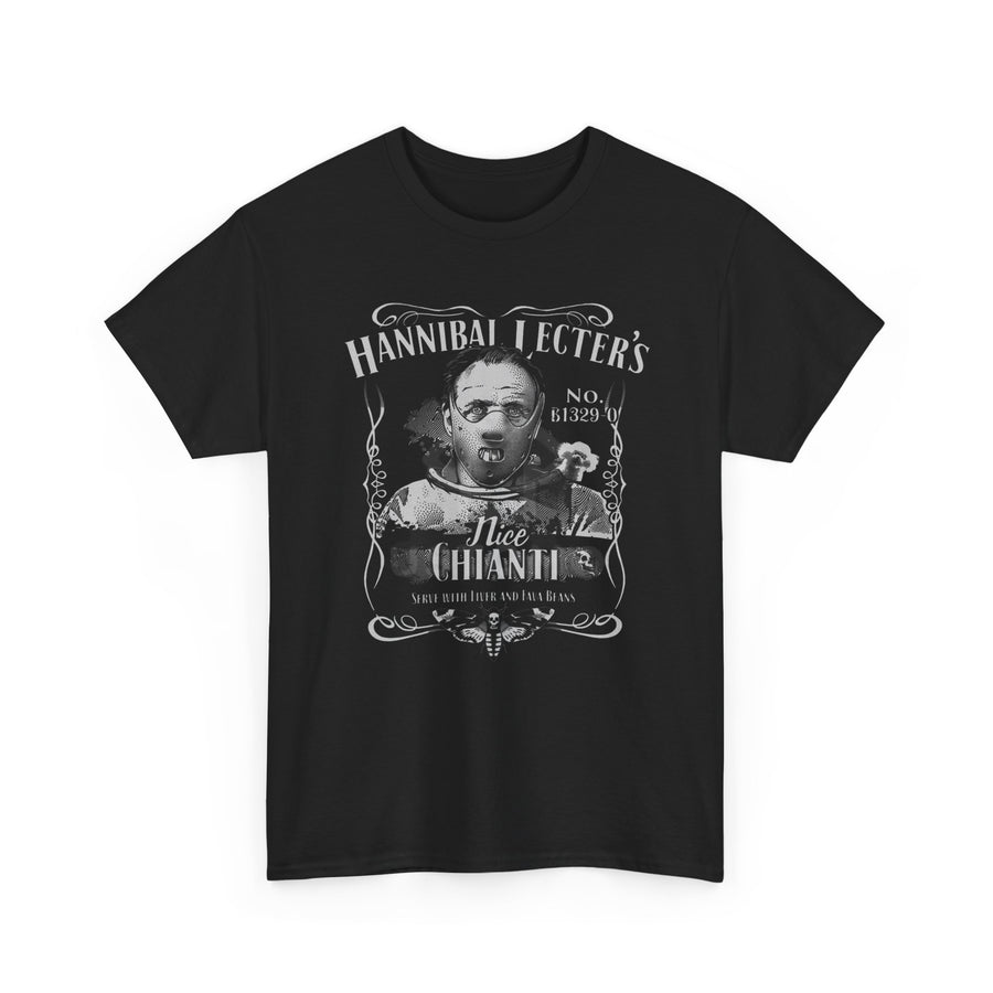 Hannibal Lecter Chianti Tee, Horror Movie Shirt, Film Buff Gift, Classic Movie Lover T-Shirt, Murder Mystery Fan Apparel, Retro Film Tees