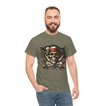 Pirate Adventure Front and Back Tee, Skull Graphic T-Shirt for Nature Lovers, Perfect for Halloween, Reef & Beach Celebrations