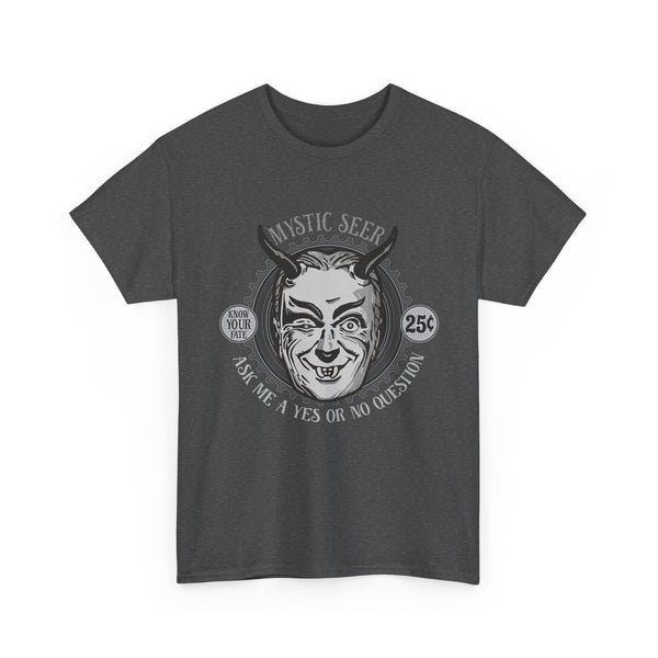Mystic Seer T-Shirt, Fortune Teller Shirt, Boho Crystal Ball Tee, Tarot Card Reader Top, Occult Mystic Shirt